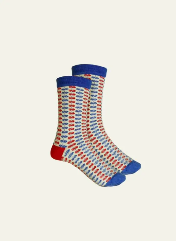 Clearance Palava Ankle Socks - Tricolore Pinecone