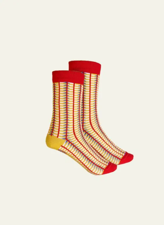 Hot Palava Ankle Socks - Yellow Barbican