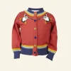 Online Palava Children's Classic Cardigan - Rust Puffin