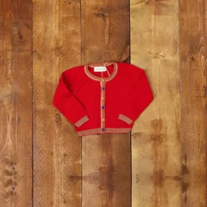 Discount Palava Children's Classic Cardigan - Sparkly Red