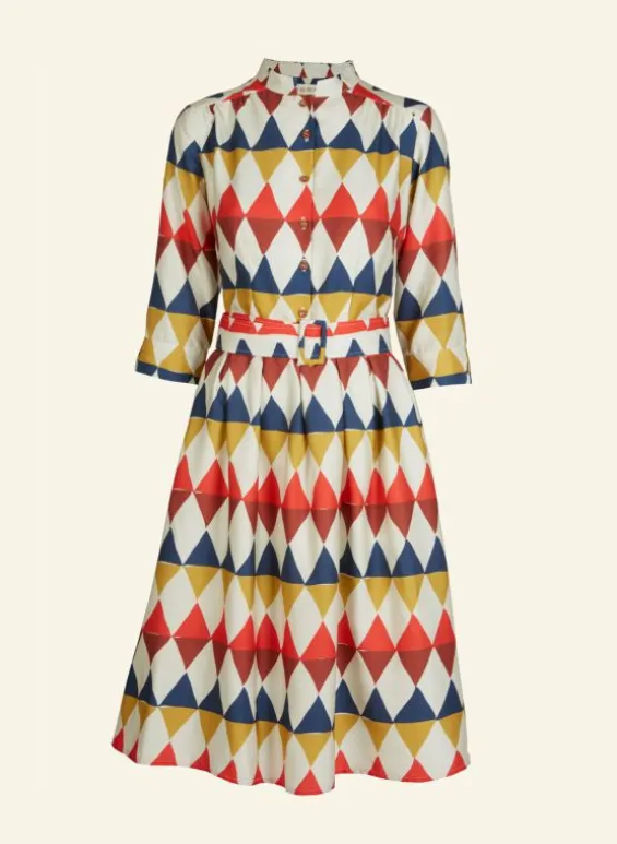 Fashion Palava Cynthia Dress - Multi Harlequin