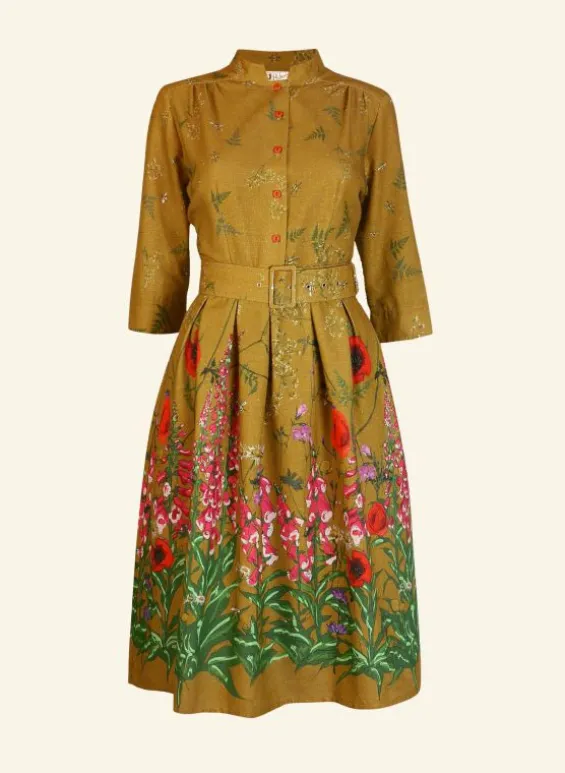 Best Sale Palava Cynthia Dress - Mustard Wildflowers