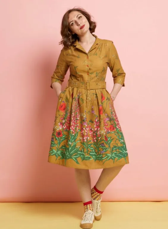 Best Sale Palava Cynthia Dress - Mustard Wildflowers