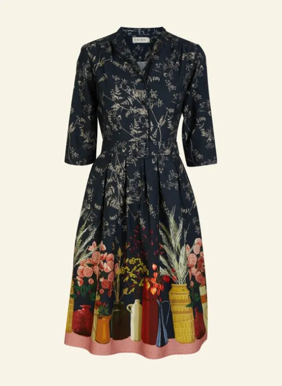 Outlet Palava Cynthia Dress - Navy Constance Spry