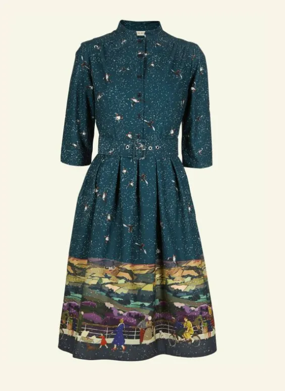 Sale Palava Cynthia Dress - Teal Yorkshire Dales