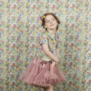 Cheap Palava Edna Girl's Blouse - Cream Flower Garden