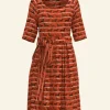 Flash Sale Palava Elsie Dress - Rust Sausage Dog