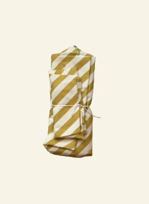 Best Palava Fabric Bundle - Mustard Stripe