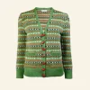 Flash Sale Palava Heritage - 100% British Wool Cardigan - Popcorn Green