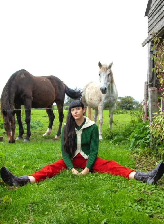 Hot Palava Heritage -  100% British Wool Cardigan - Corvette Green Cardigan