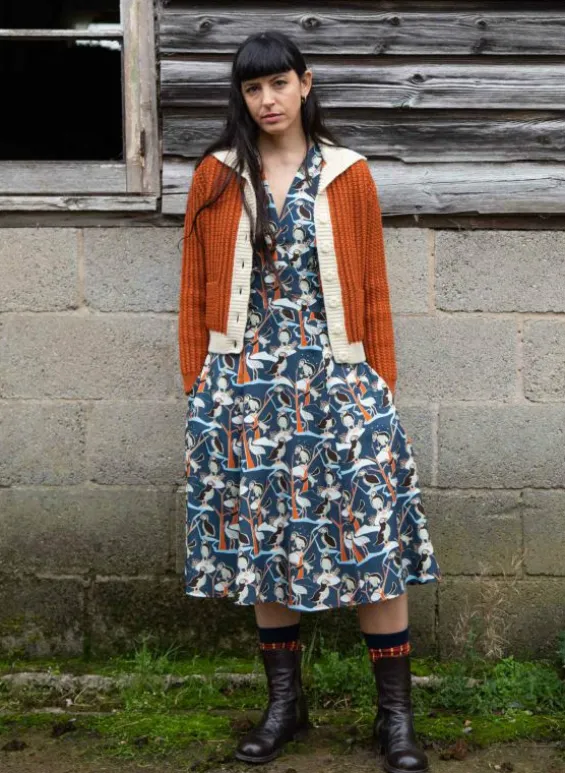 Outlet Palava Heritage - 100% British Wool Cardigan - Corvette Rust