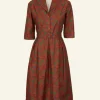 Store Palava Ida - Rust Hedgerow Dress