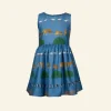 Fashion Palava Martha Children's Dress - Blue Walking Zoo