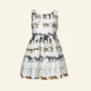 Best Sale Palava Martha Children's Dress - Ivory Walking Zoo
