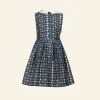 Discount Palava Penny Girl's Dress - Navy Tropical Fish