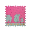 Hot Palava Pink/Green Polar Bear Fabric - Oilcloth