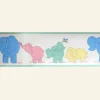Best Sale Palava Poppy - Elephants (Pastel) - Wallpaper Border - 10m