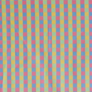 Cheap Palava Remnant - 80cm - Pastel Check Print Fabric - Cotton