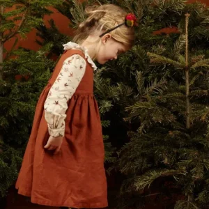 Shop Palava Rosie Children's Dress - Rust Fox | Linen