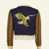 Best Palava Vera Embroidered Cardigan - Navy Flying Eagle