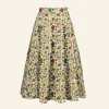 Best Sale Palava Veronica - Multi Autumn Leaves Skirt - 100% Tencel